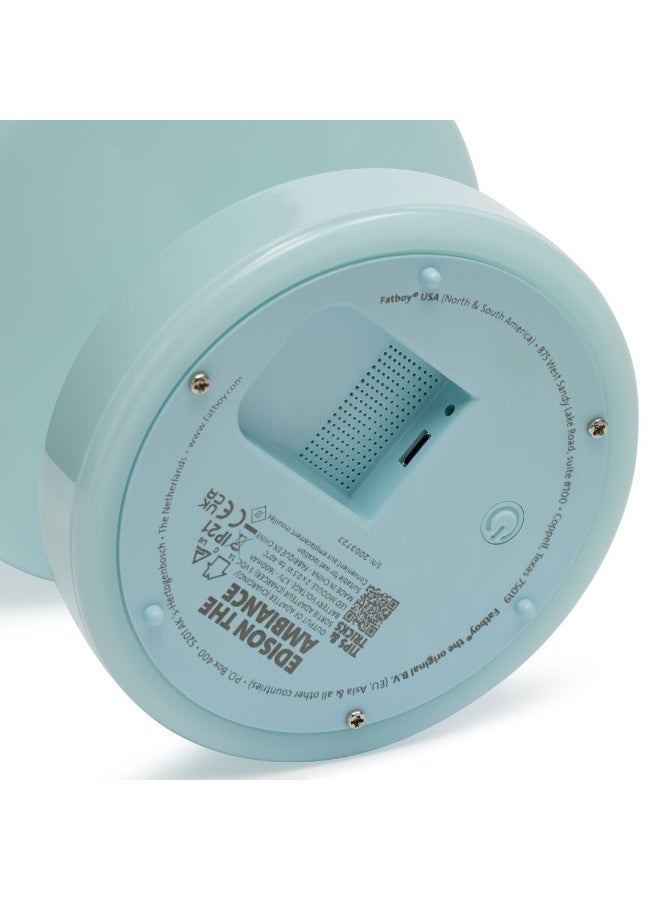 Fatboy Edison the Ambiance Rechargeable Table Lamp, Wireless, Indoor Decorative Lamp with 3 Light Settings, Stepless Dimmable Mood Light, Portable Desk & Bedside Lamp, 16.5 x 25.3 cm – Polar Blue - Image 5